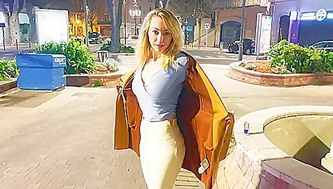 Beautiful blonde's tight ass tarts